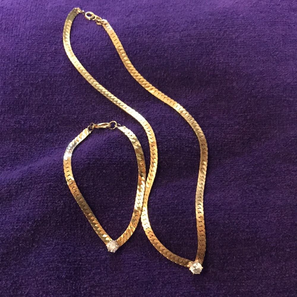 Necklace and matching bracelet